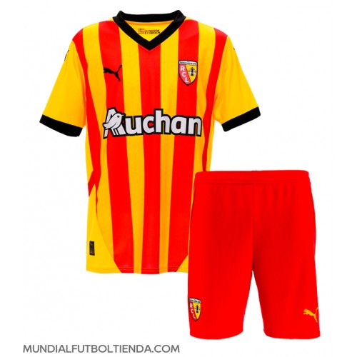 Camiseta RC Lens Primera Equipación Replica 2024-25 para niños mangas cortas (+ Pantalones cortos)